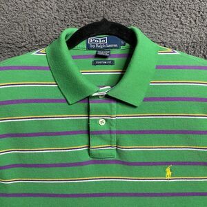 Vintage 90s Polo Ralph Lauren Mens Shirt Mens Large Made In USA Custom Fit